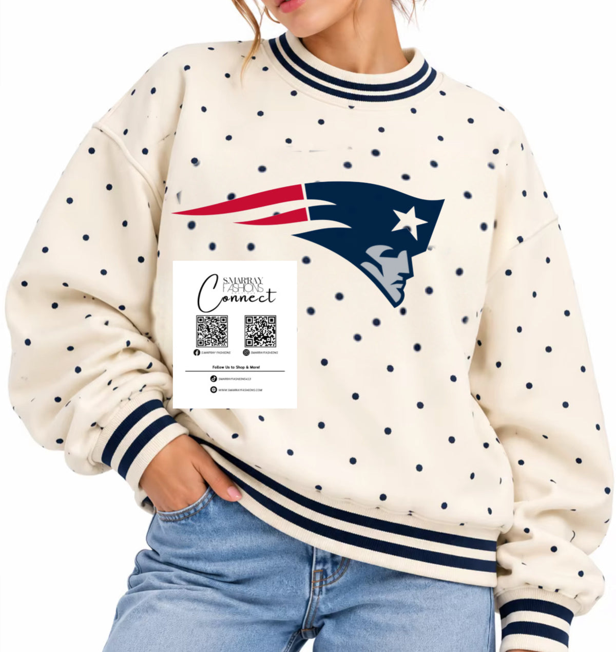 Custom polka dot NEP Sweatshirt