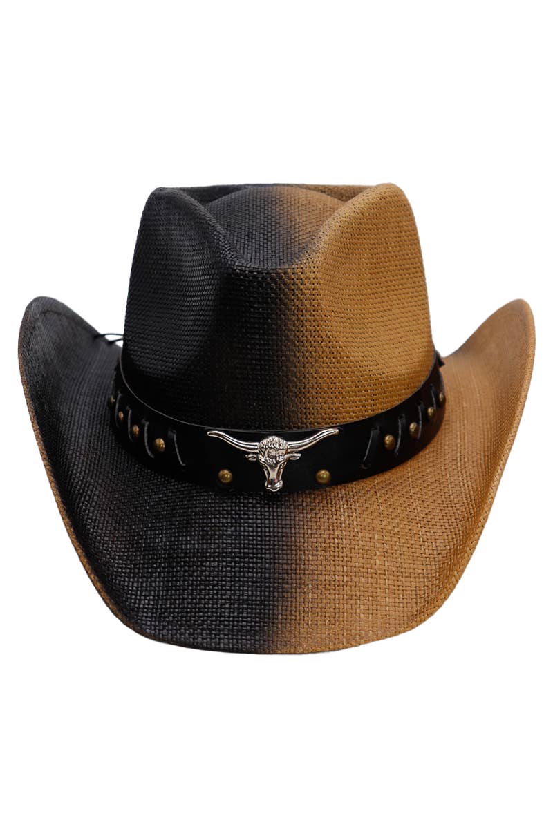 Longhorn Spilt Dye Cowboy Hat
