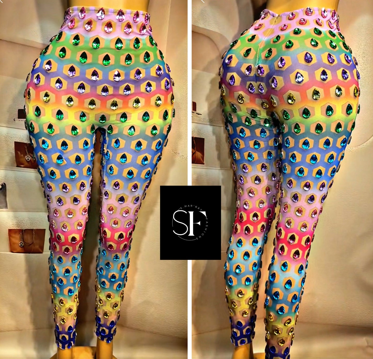 Rhinestone Leggings