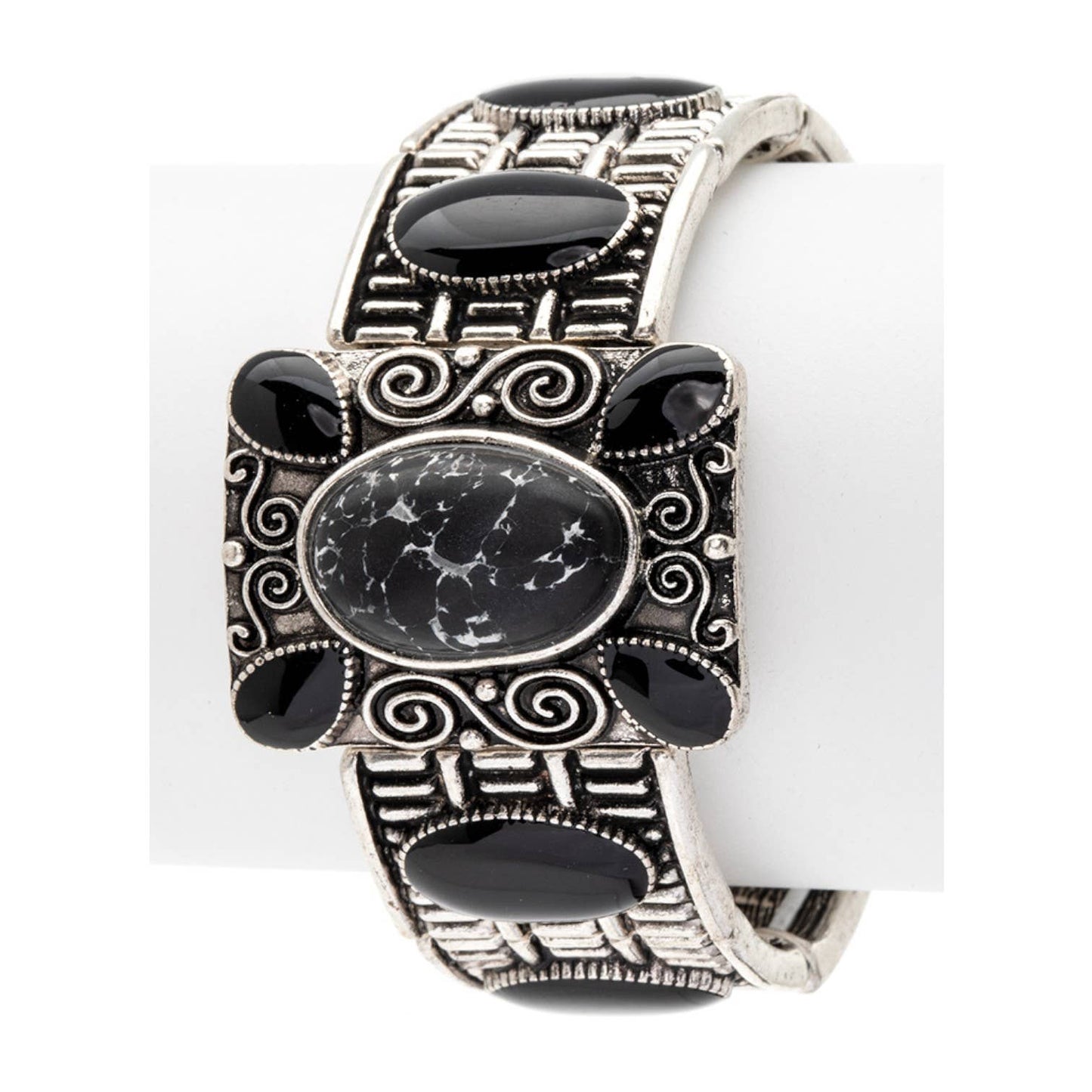 Oversize Square Western Stretch Bracelet