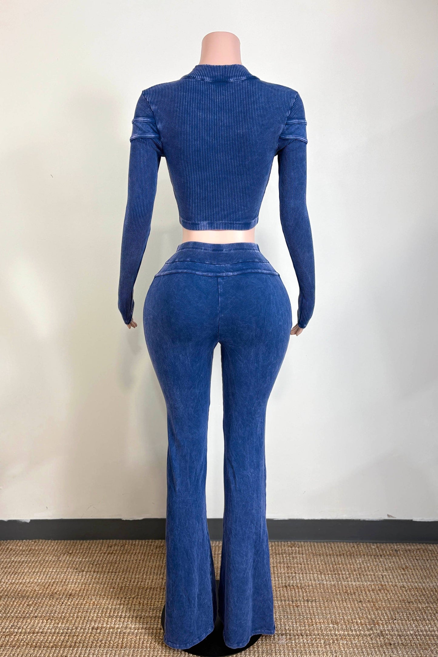 MINERAL WASH ZIP-UP JACKET & PANT SET