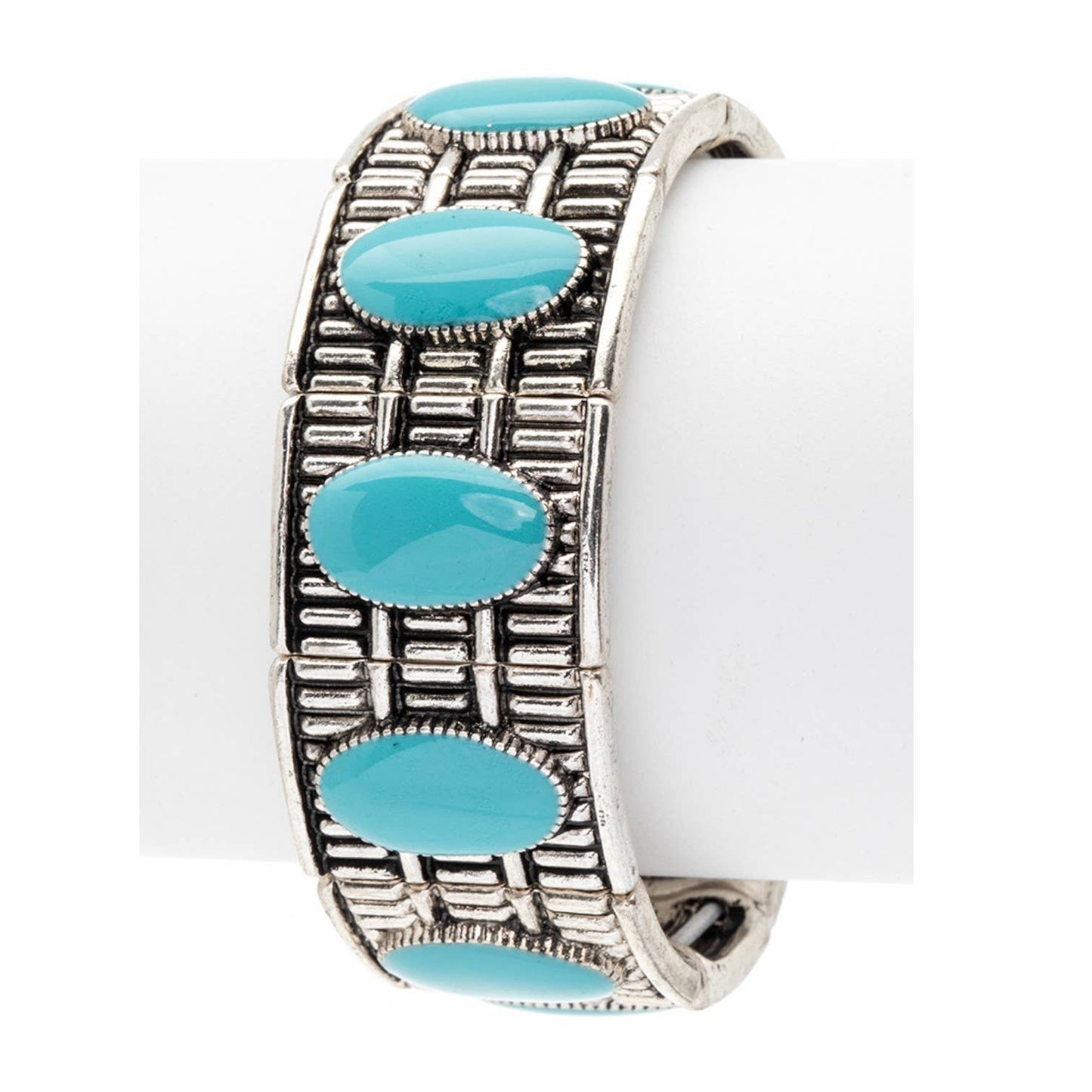 Oversize Square Western Stretch Bracelet